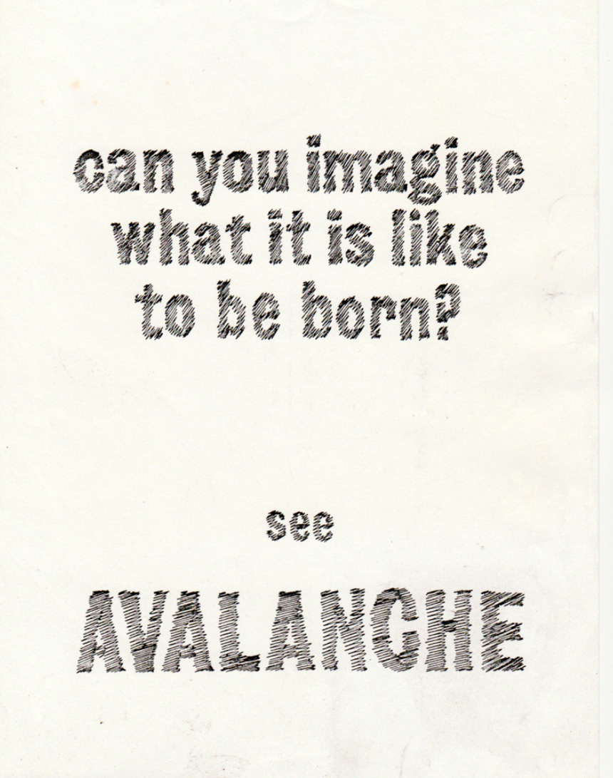 Avalanche film poster